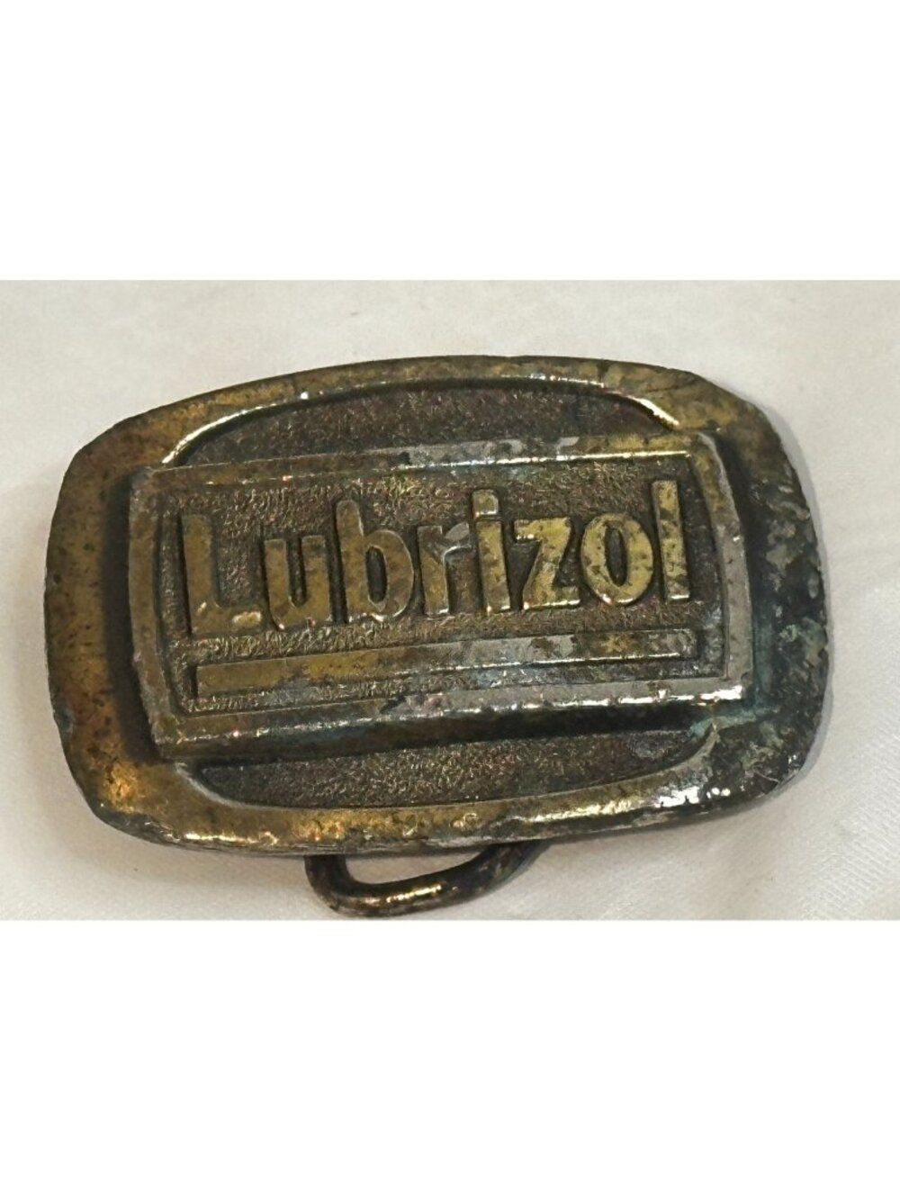 Lubrizol Belt Buckle oval-shaped Exclusive Company logo Rustic  Made in USA